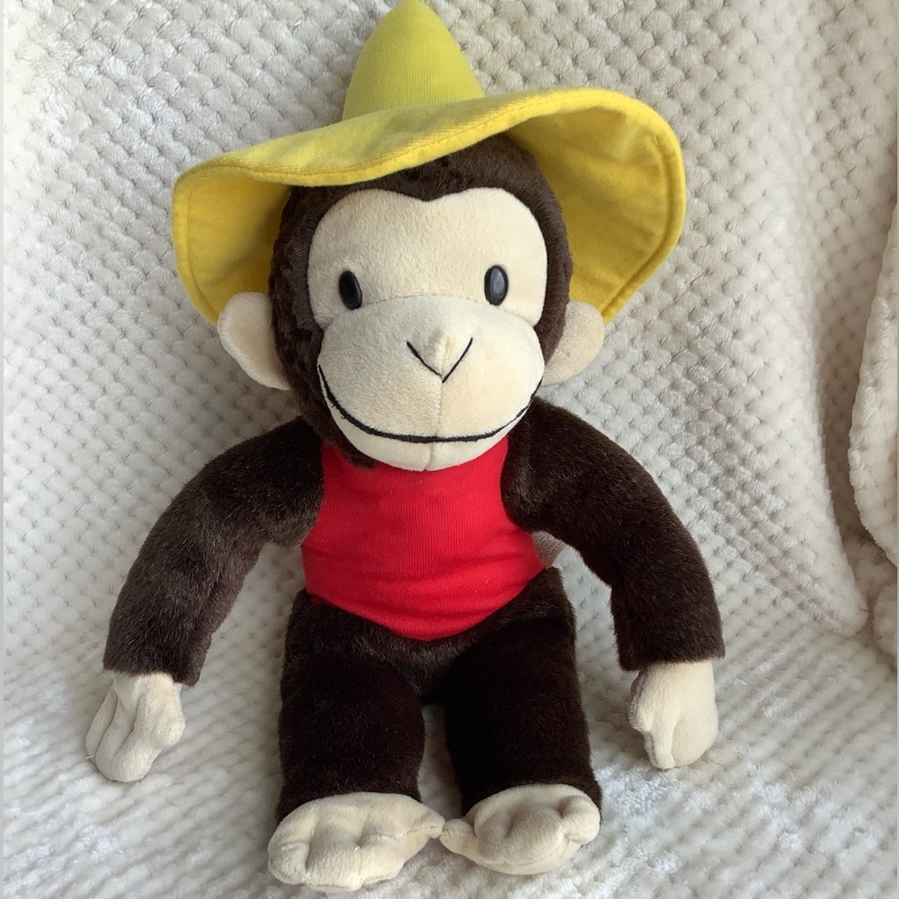 Best Made Toys Plush Curious George in Yellow Hat Stuffed Animal Toy